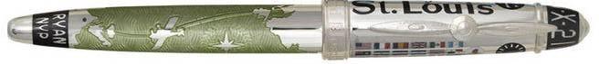 The Spirit of St. Louis - David Oscarson The Spirit of St. Louis Charles Lindbergh Sea Green Fountain Pen